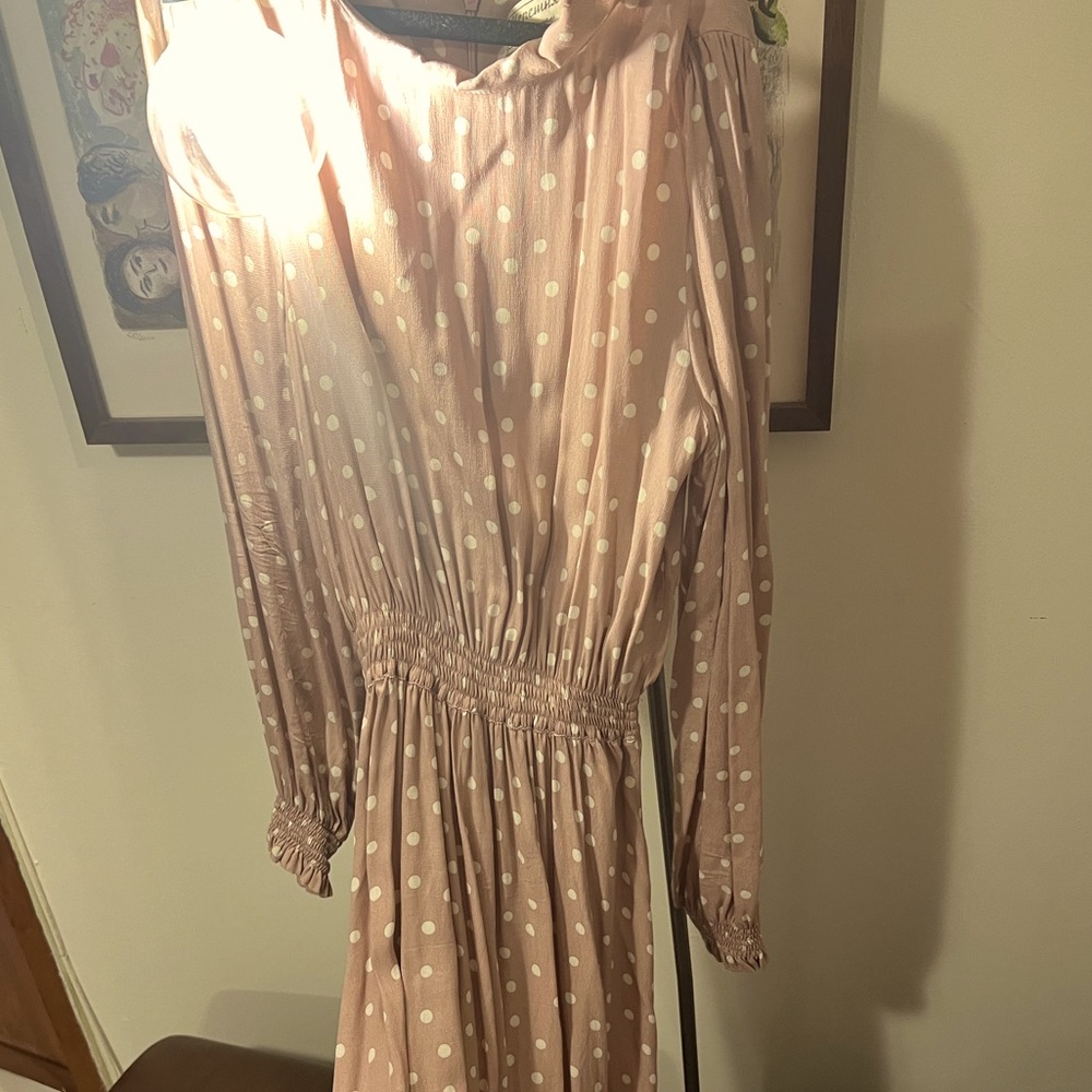 Polka dot maxi dress